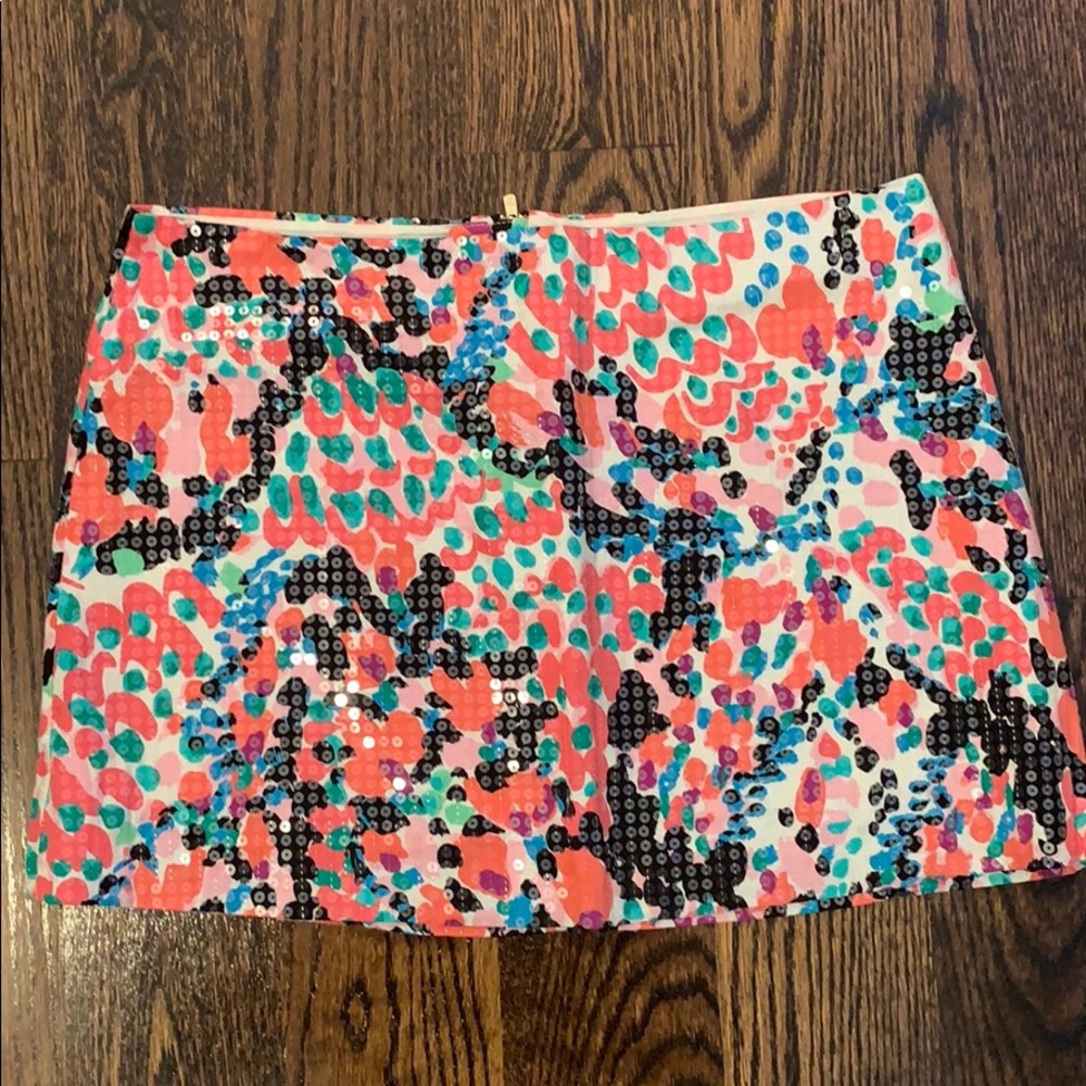 Lilly Pulitzer sequin mini skirt